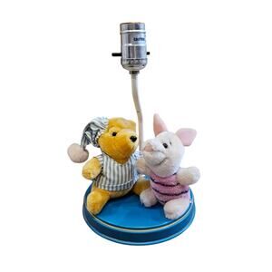 Classic Winnie the Pooh Lamp Piglet Nursery Baby Vintage Vtg WORKS